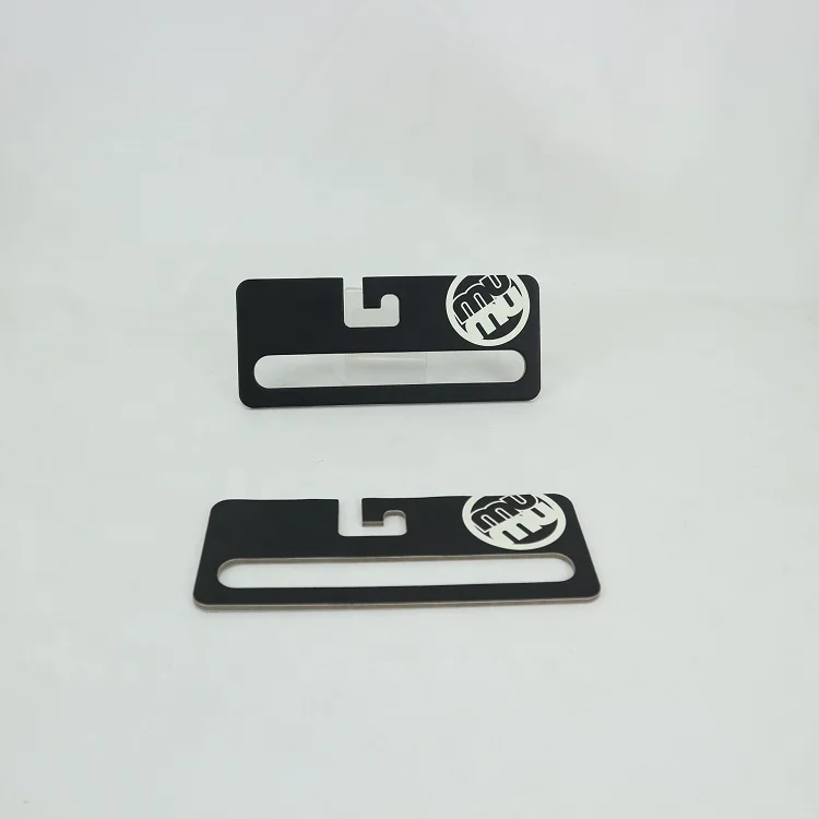 Custom display hook recycled paper cardboard scarf hanger with logo printing