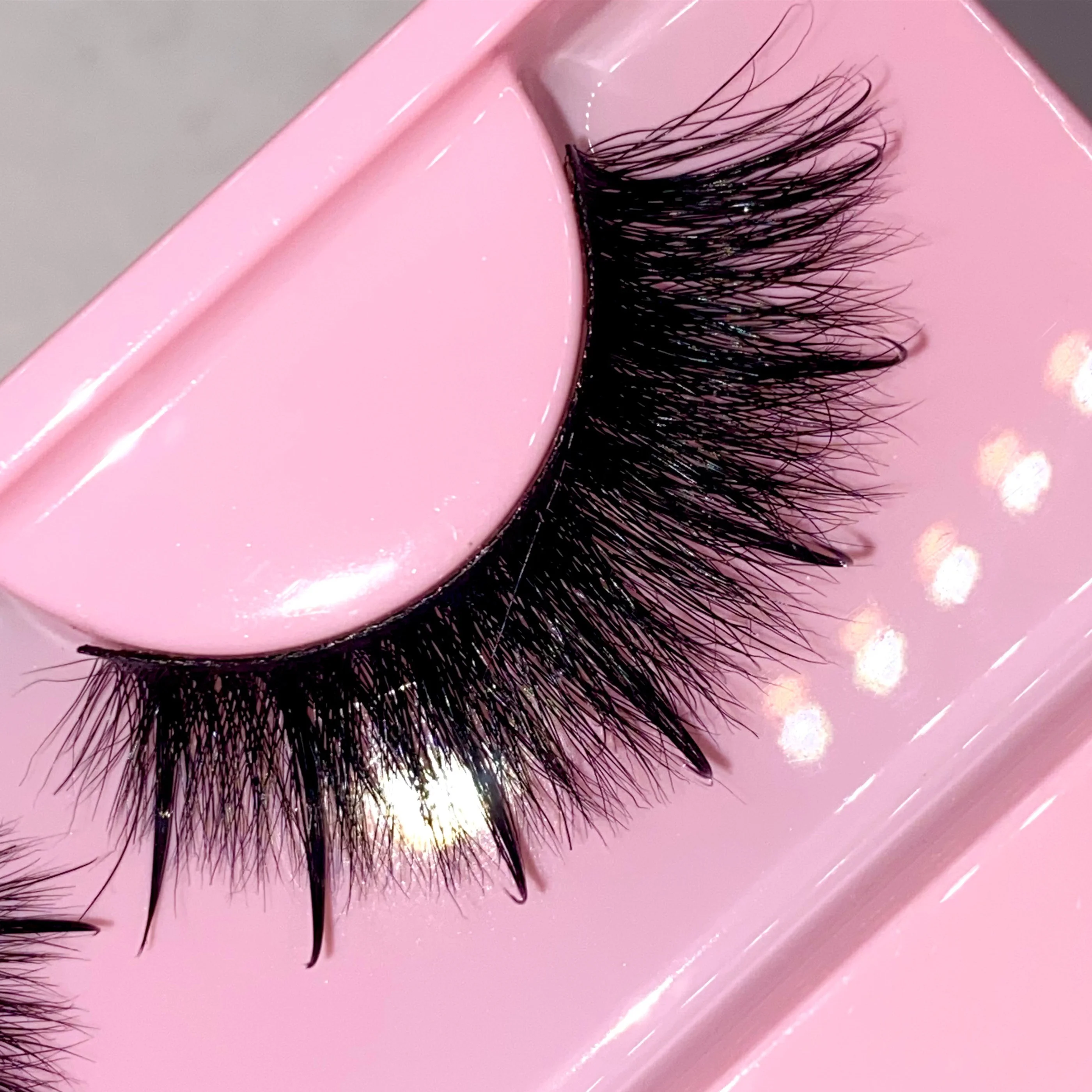 False Wet Lashes Look Like Eyelash Extensions Fluffy 3D 15-20Mm Wet Look Lashes Russian Wet Look Mink Lashes