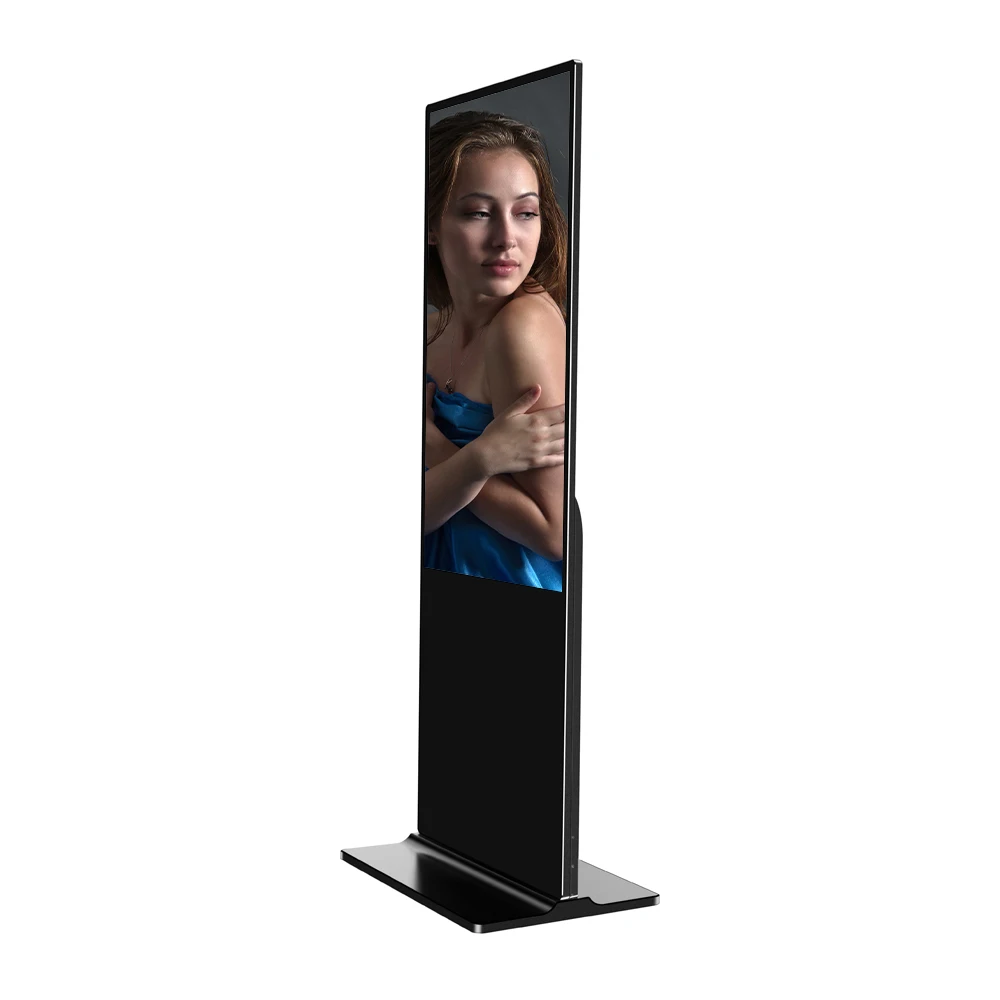 43 49 55 65 Inch Floor Stand Lcd Display Touch Screen Indoor Android Advertising Information Totem Retail Digital Signage