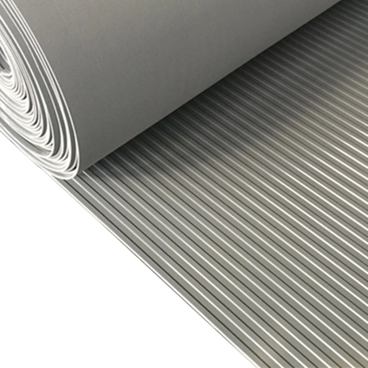 1/8 Толстый Рулон Серый цветной широкий резиновый коврик гофрированный водонепроницаемый пол для защиты грунта фургонов/лошадиных поплавков