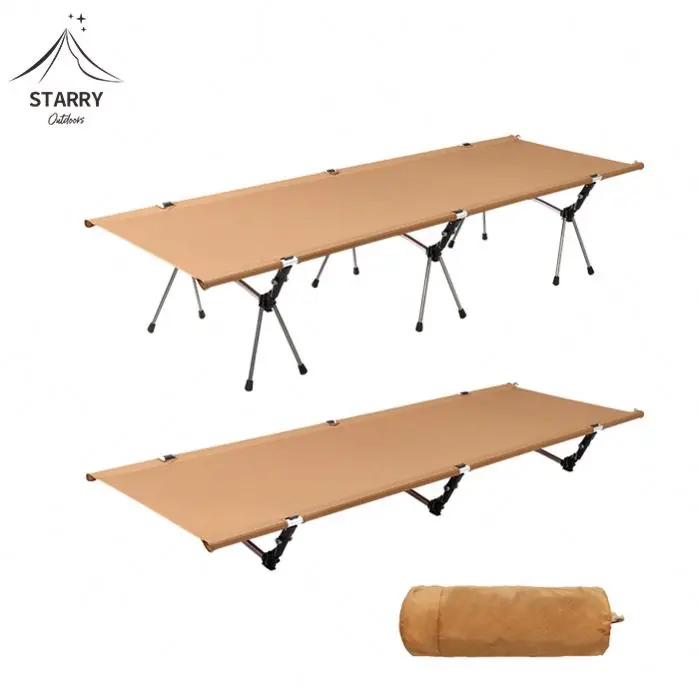Кемпинг на открытом воздухе спальная кровать для кемпинга широкая пешего туризма Складная