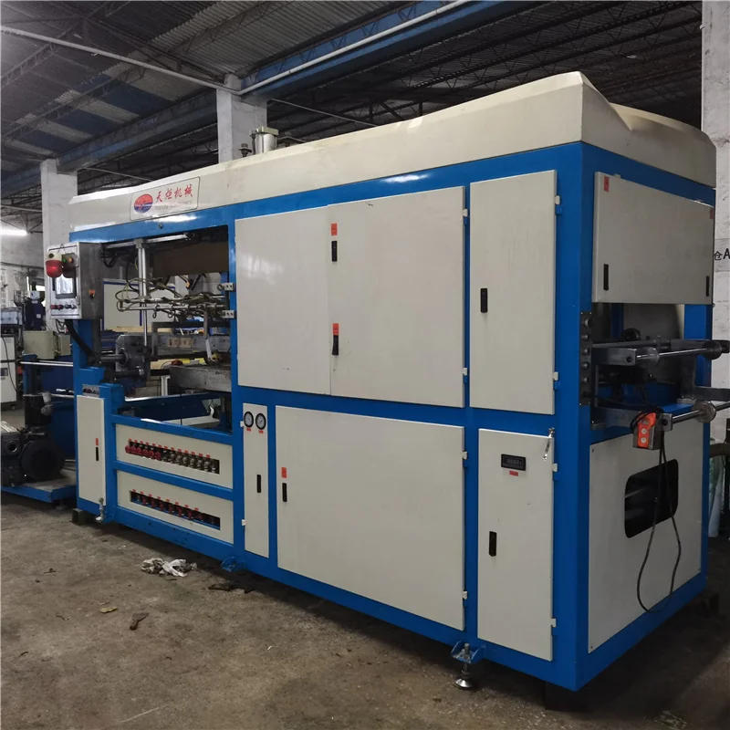 Used blister thermoforming disposable tray plastic automatic thermo vacuum forming machine