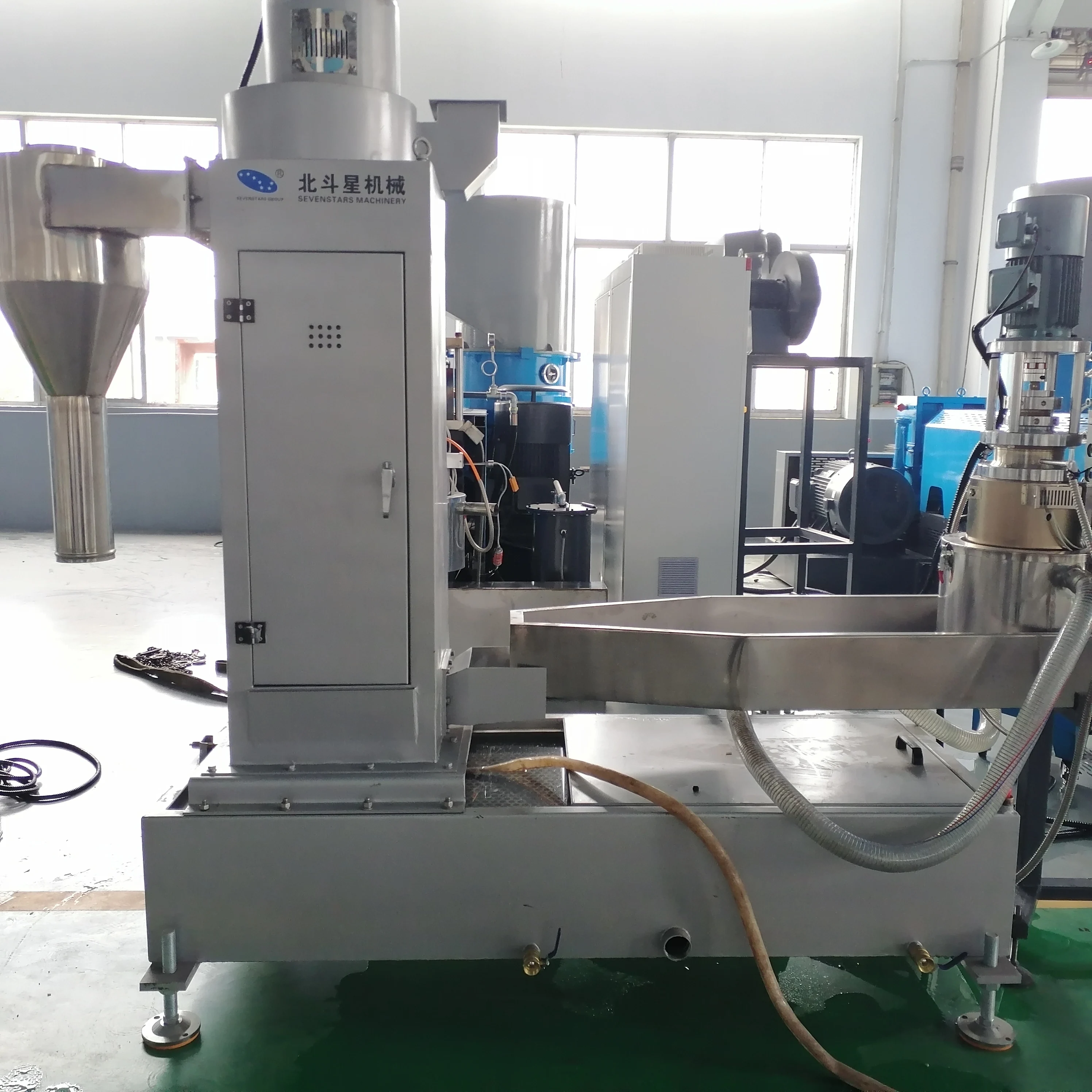 300-500kg plastic recycling pelletizing line rigid PP PE ABS PVC granulating line plastic granule material machine