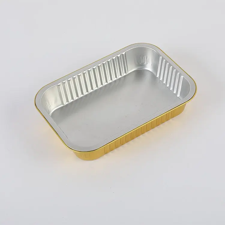 Take away disposable household food grade popular rectangle cupcake 5oz aluminum foil baking cups