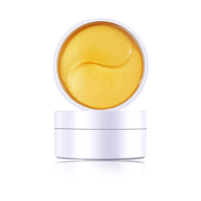 OEM ODM Wholesale Collagen 24K Gold Eye Mask Skin care Yellow Collagen Plant Essence Gel Pad Eye mask