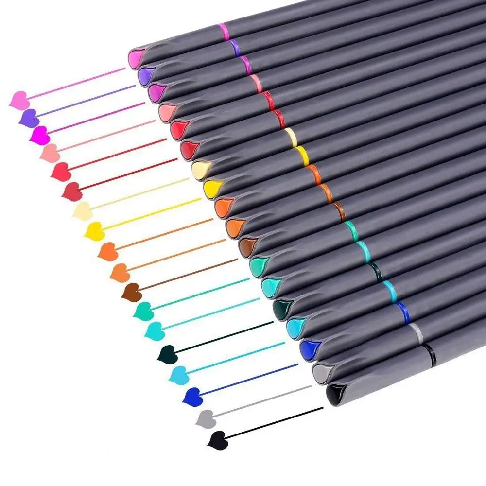  Каллиграфические ручки Fineliner двойной наконечник кисти художественный маркер кисть для воды