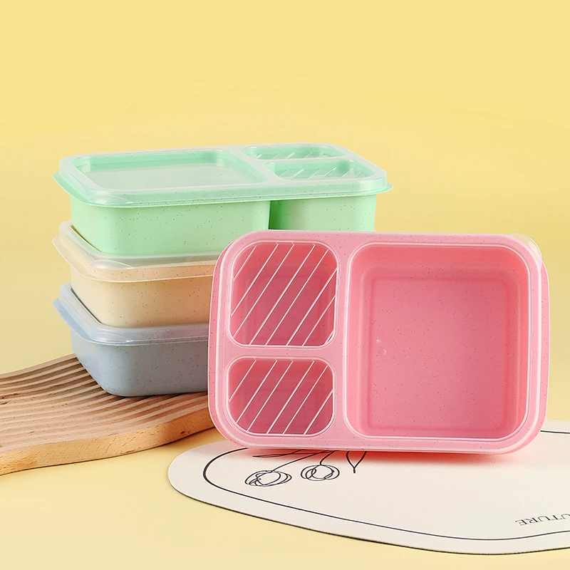 Biodegradable Bento Rice Husk Eco Lunch Box Plastic Containers Wheat Straw Lunch Box