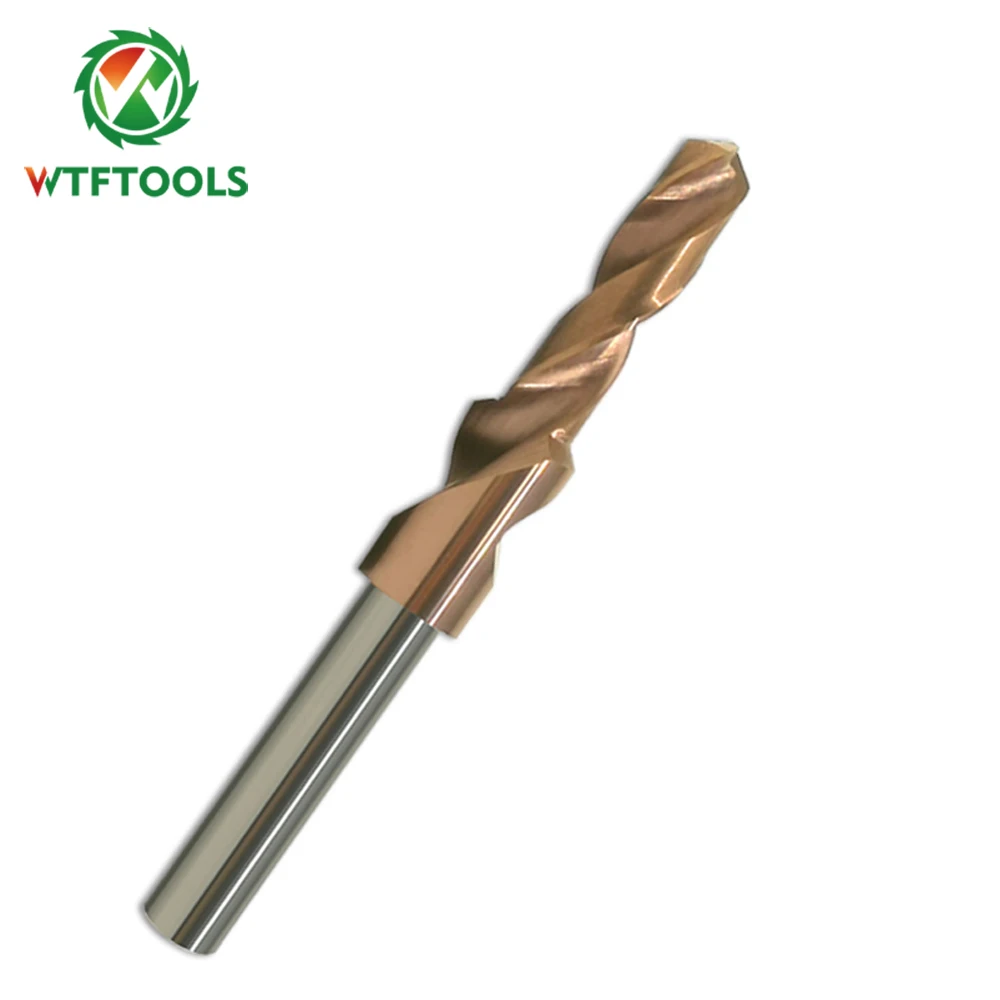 China Factory WTFTOOLS Tungsten Solid Carbide Step Drill Bits For High Hardness Metal