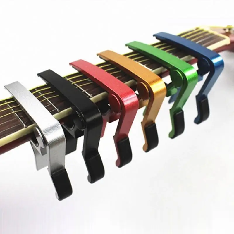 
Key Acoustic Classic Guitar Capo For Tone Adjusting High Quality Aluminium Alloy Metal New Color Guitar Capo Quick Change Clamp 