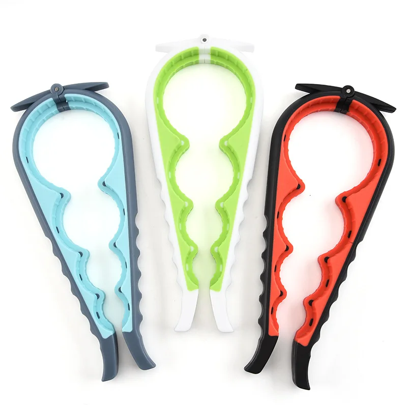 4 in 1 Multi Function Bottle Opener Lid Opener Easy Twist Jar Opener for Weak Hands Kitchen Accessories