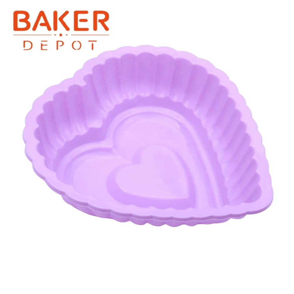 Heart Shape  Big Cake Mold Silicone Molds for Chocolate Heart Non-Stick Cake Pan