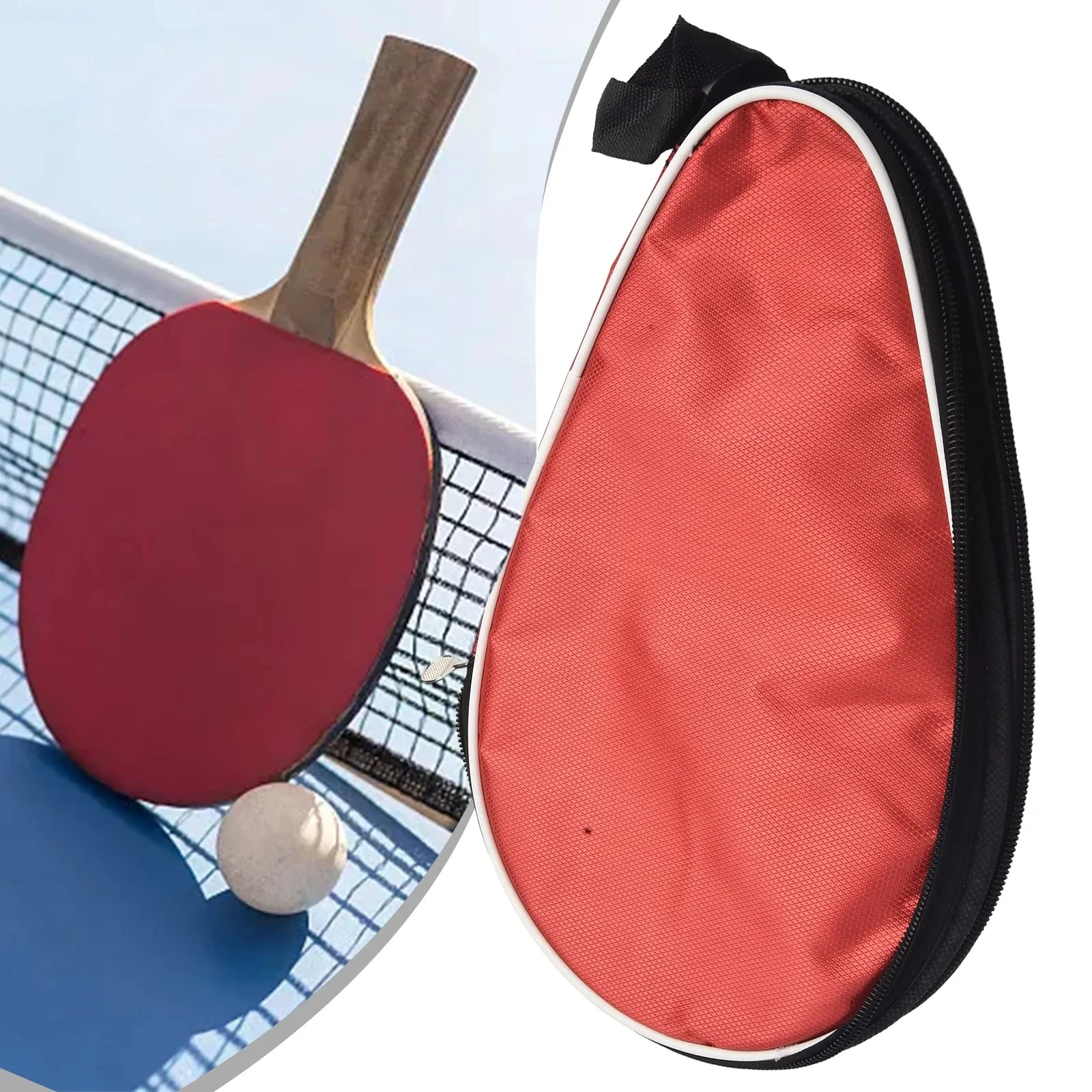 For 2 Pingpong Paddle Bat Table Tennis Racket Case Bag Pingpong Paddle Storage Bag Waterproof Portable Table Tennis Equipment