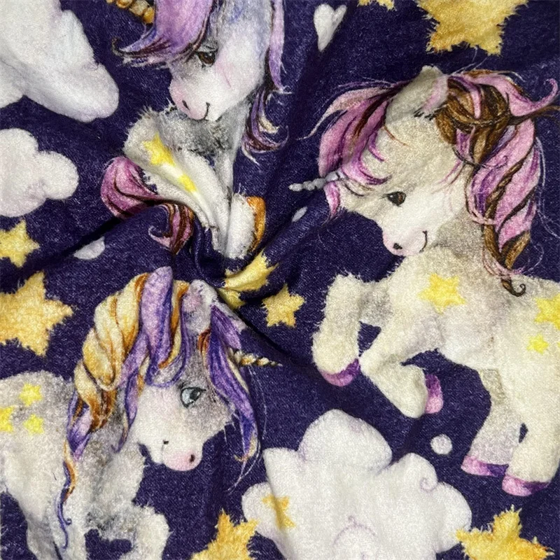 gots certified organic cotton flannel custom printing 100% heavy cotton flannel fabric 150GSM