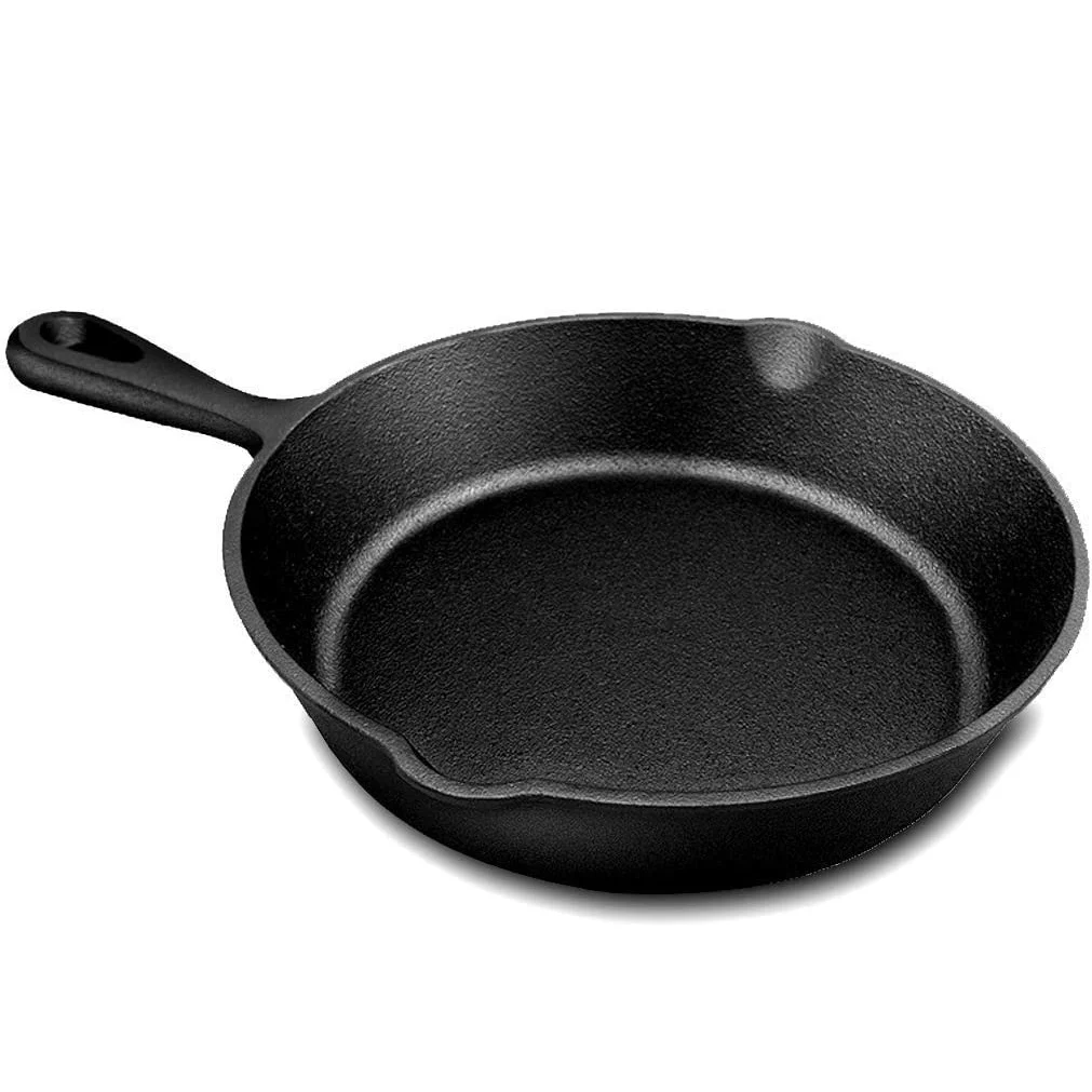 Low MOQ Pre-Seasoned 7.9' Cast Iron Pizza Pan 20cm Skillet for Sale
