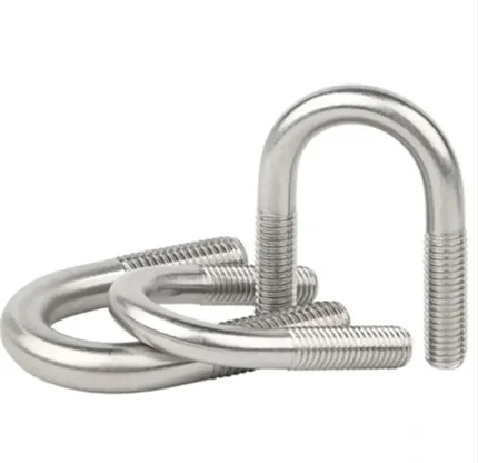 Factory Wholesale 30-200mm Ss304 316 Stainless Steel Din Standard U-Shape Bolts High Quality M8 M16 M22 Anchor U Bolts Custom