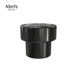 Abely Manufacturer Custom Logo Luxury Aluminum Marble Crown Metal Gold Perfume Crimp Bottle Lid Magnetic Zamac Perfume Cap