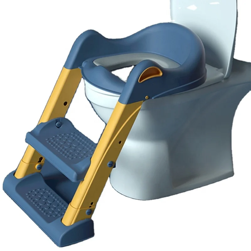 Детские Детский плащ-дождевик для мальчиков и девочек, Детский горшок сиденье с лестницей крышка унитаза складной стул Пи тренировочный уринал сидения