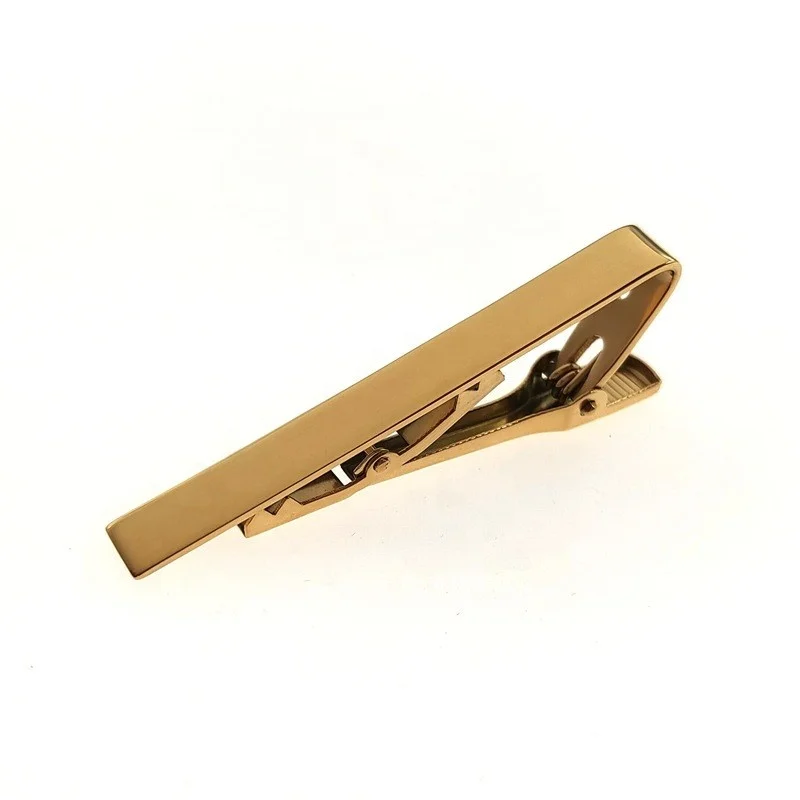 In stock Tie Clip Amason Hot Selling Men 55mm Glossy finish Custom Logo Metal Stainless steel