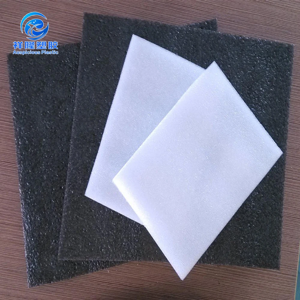 Custom high density pink white black 0.5~80mm thick cell close epe foam sheet plate / shockproof expanded polyethylene piece