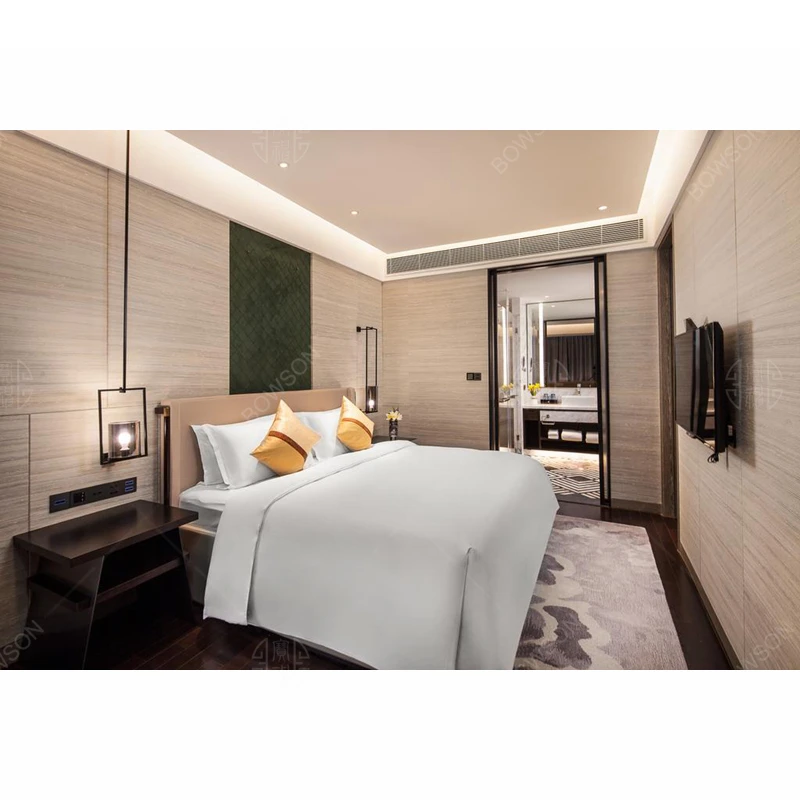 Luxury  Dubai 5 Star Modern Hotel Bedroom Furniture Sets Bed Room Furniture For Hotel