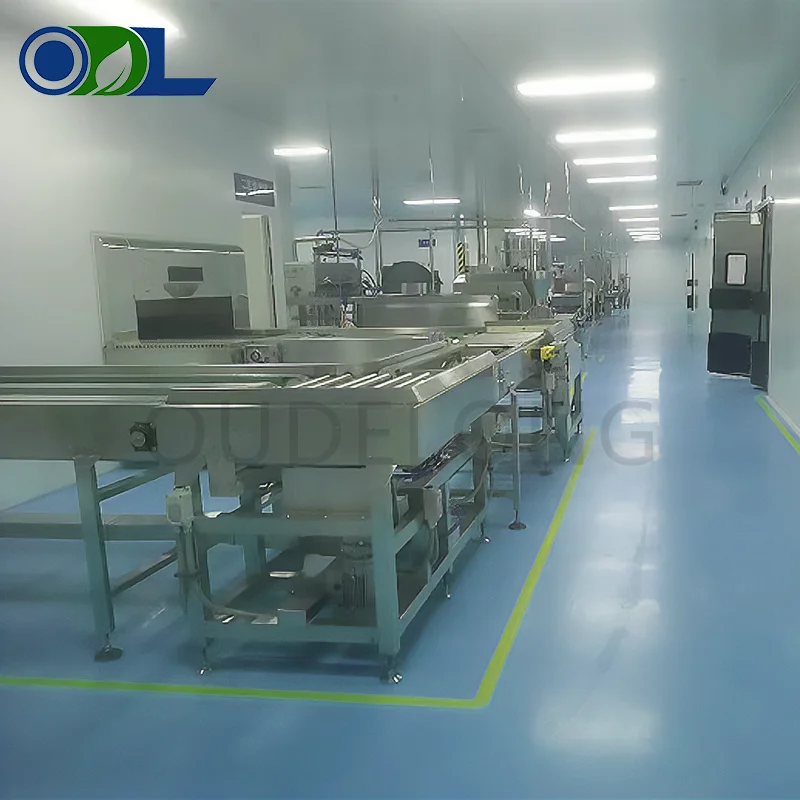 Modular Design Clean Room with Stainless Steel Panel adjustable wheel and curtains FFUs air shower Air filter