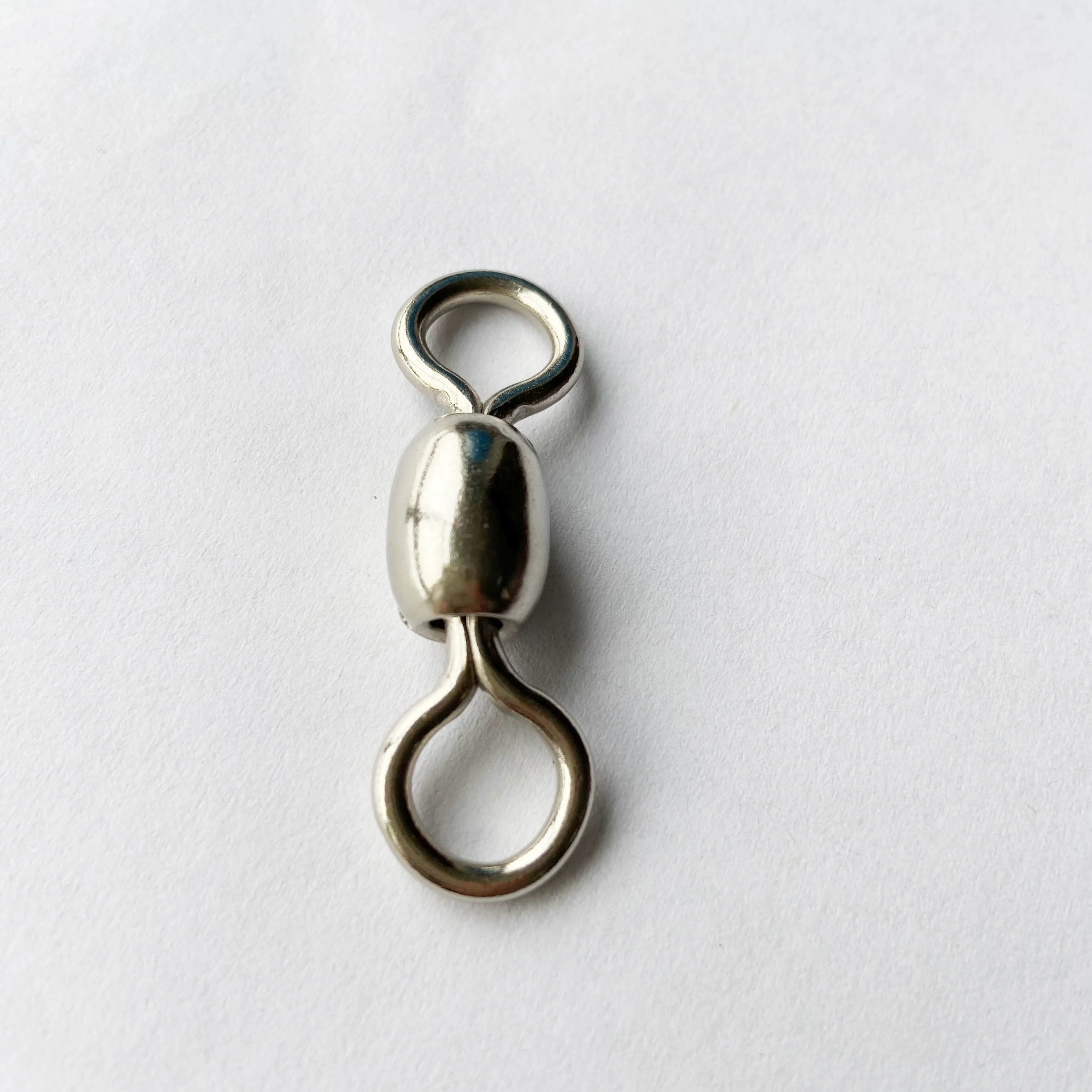 Fishing Barrel Bearing Rolling Swivel Solid Ring LB Lures Connector