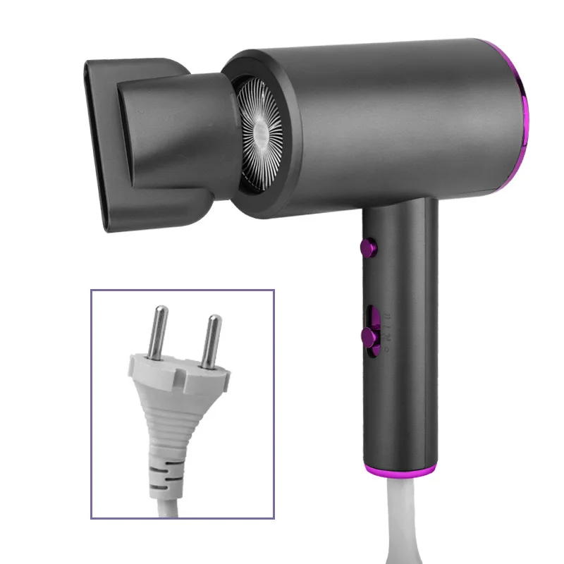 Household high-power intelligent negative ion portable hair dryer temperature control hair care multi-file hair dryer
