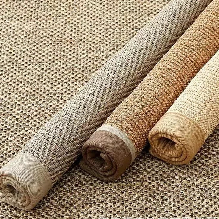 Sisal carpet rug roll