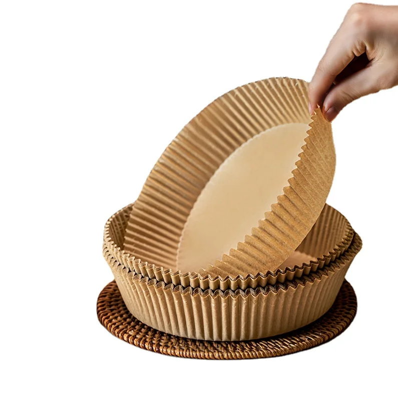 Top Rated Organic Decorative Round Wholesale Colored Custom Baking Brown Air Fryer Parchment Paper