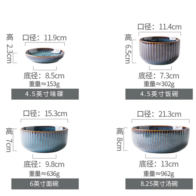 nordic kitchen arabic crockery western blue reactive glaze emboss stoneware ceramic plate dinnerware set