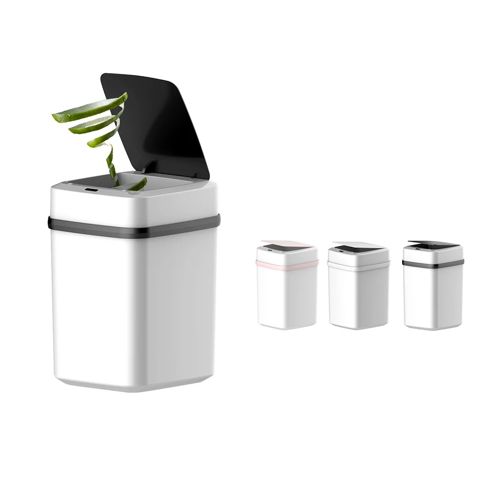 2020 Hot Selling 10L Smart Sensor Trash Can for Home Office, Home Intelligent Automatic Rubish Trash Can Smart Waste Bins