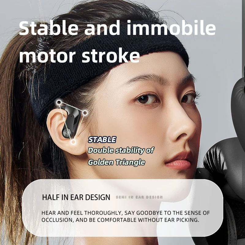 Personal model Q2S In-ear bt headset with TF Memory card digital display wireless Headphone Earphones Earbuds For cellphone