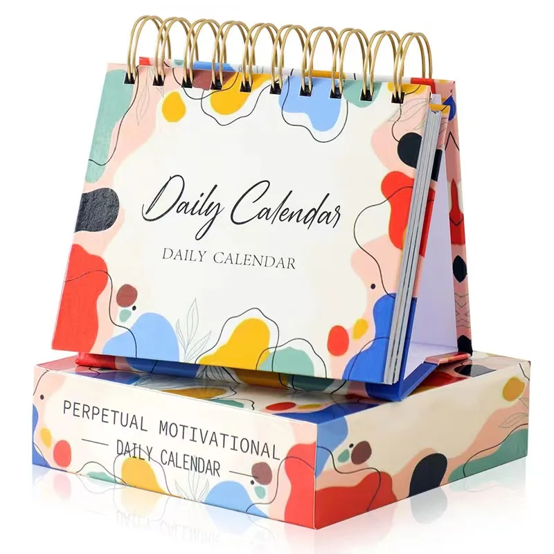 High Quality Printing Perpetual 365 Days Daily Inspirational Quotes Flip Desk Calendar Customized