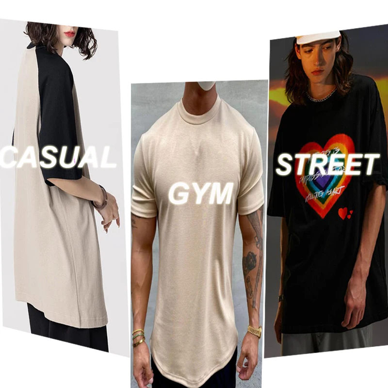 Custom digital printing Logo 220GSM Tee Vintage Blank Plain Tshirt Cotton Stone Washed T-shirt Printing Men Acid Washed T Shirts