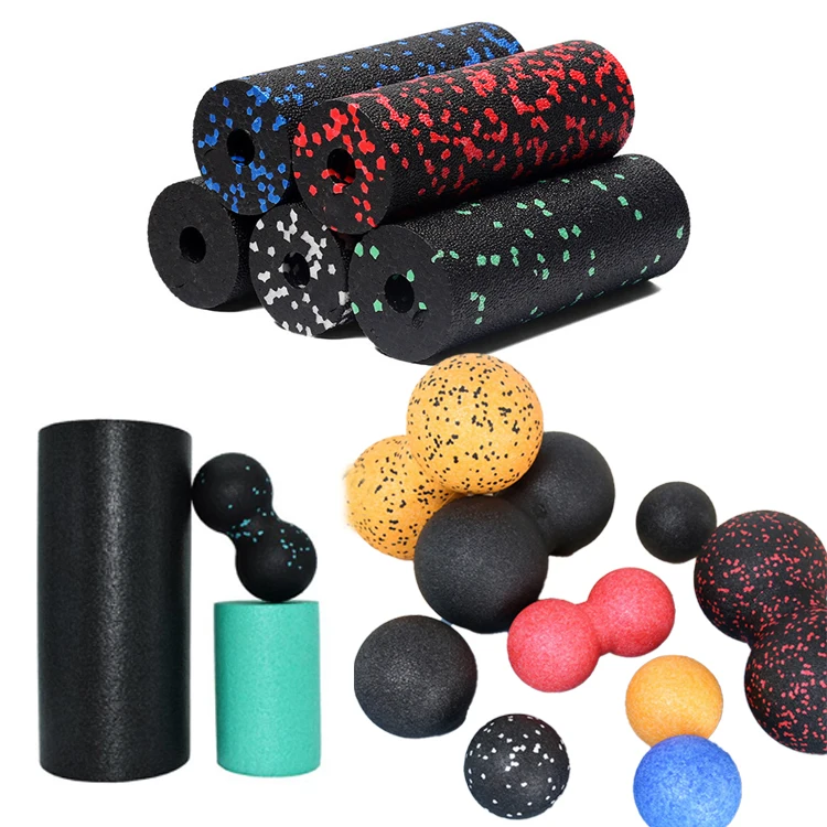High Density Rouleau De Massage Epp Foam Roller Stick Yoga Column Lymphatic Cellulite Muscles Body Roller Massager 90cm for gym