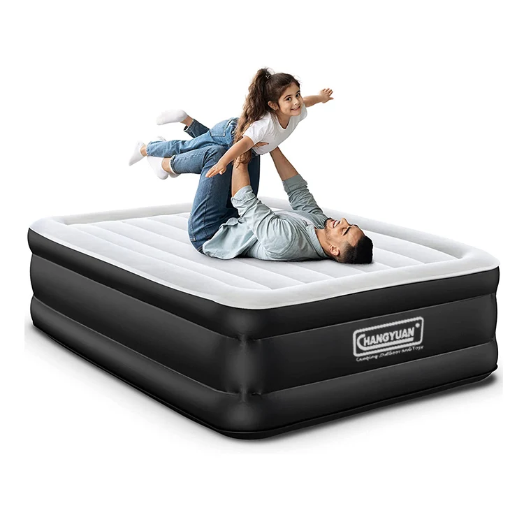 Comfortable Air Mattress With Built In Pump Fast Inflation Blow Up Air Bed Inflatable Air Mattress Camping