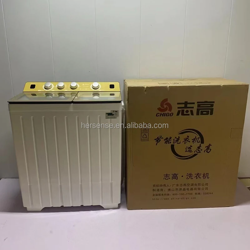 Chigo Semi Automatic Double Tube Washing Machine with Spin Drying 18kgs/8kgs Household Washer lavadora Hot Sale Africa 220V