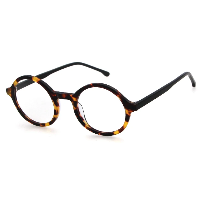 Fashion glasses Italian design round frame kacamata murah ladies lunettes acetate