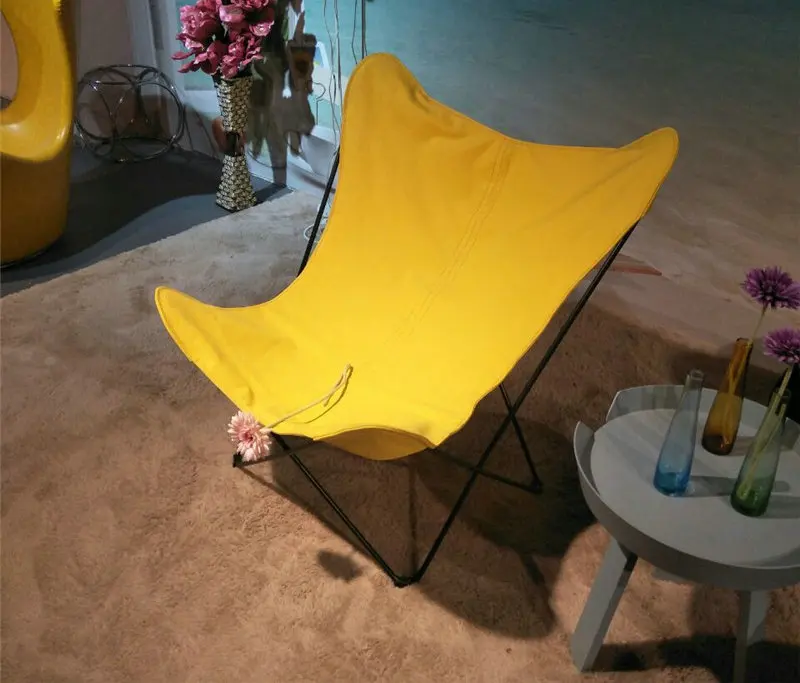 Modern design home furniture chair Italian leather Butterfly Chair Single Lounge Leisure Chair for living room