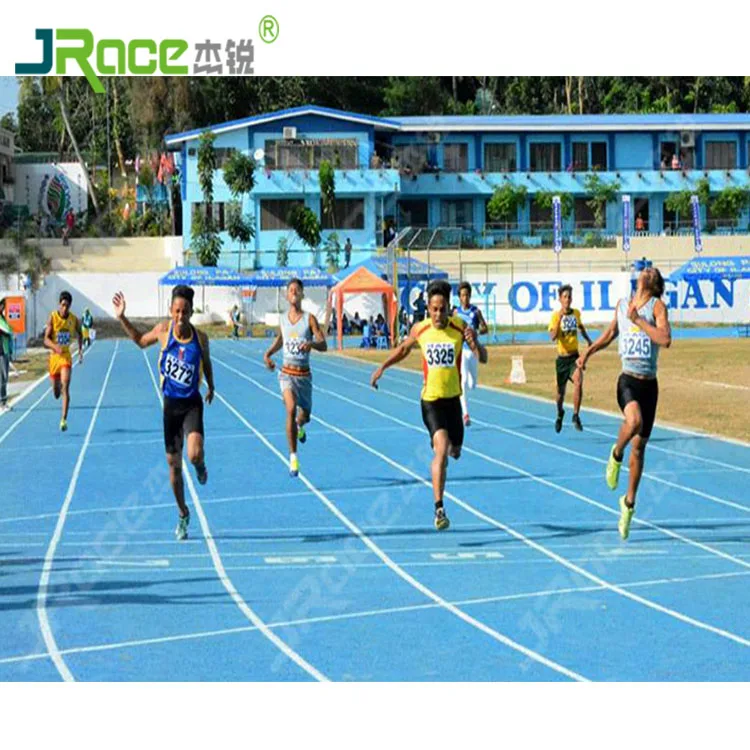 IAAF Approved Synthetic Running Track Sport Flooring Rubber Covering For Stadium