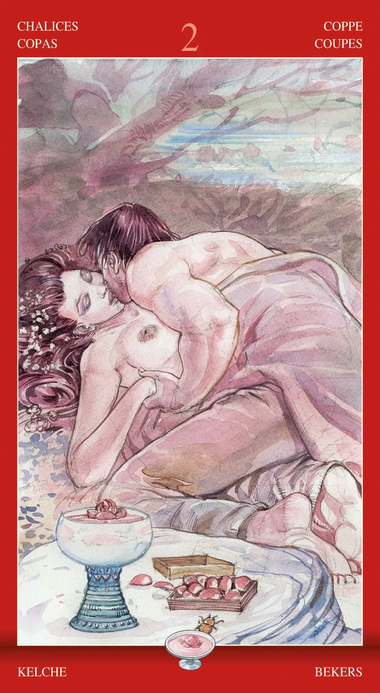 Wholesale Italian Erotic Exquisite Tarot Cards Sexual Tarot Deck Original About Love And Magic For Adults