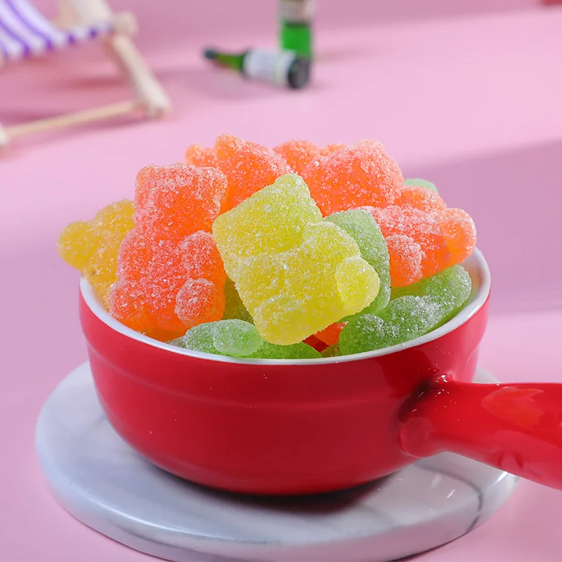 New Wholesale Colorful Bear Gummy Candies Sweet Fruit Flavor Bear Shape Mixed Fruit Flavor in Stock