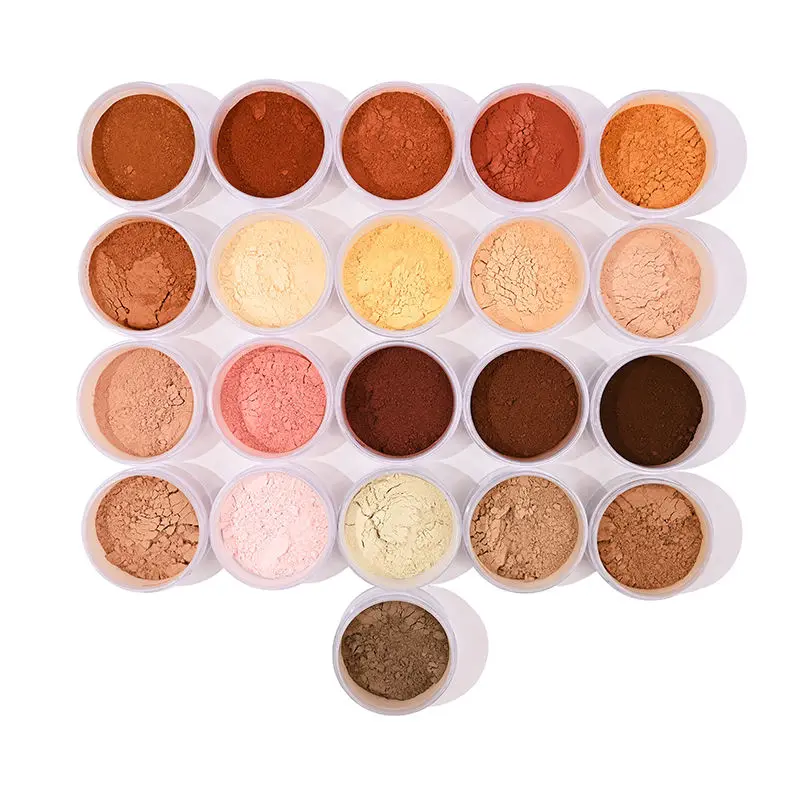 Makeup Face Setting Powder Vendor 21 Colors Private Label Vegan Long Lasting Waterproof Oil-Control Matte Loose Powder