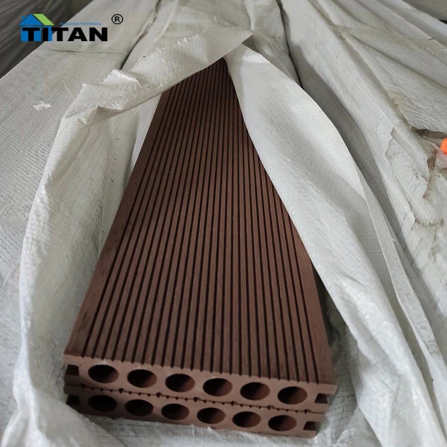 Embossing Wood Grain Outdoor Teak Deck Boards Wpc Deck Panel Co-Extrusion Wpc Decking