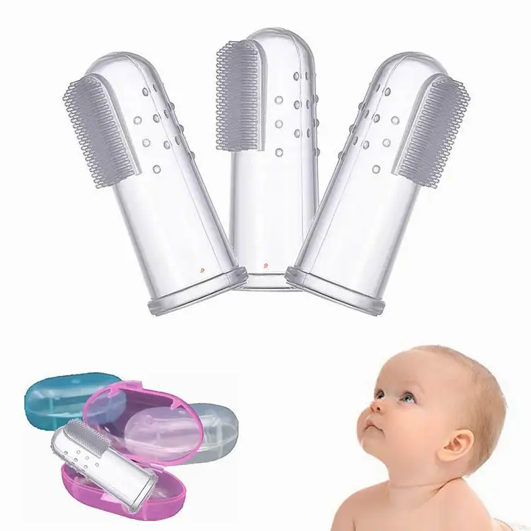 
Foodgrade Baby Finger Toothbrush For Babies & Toddlers 