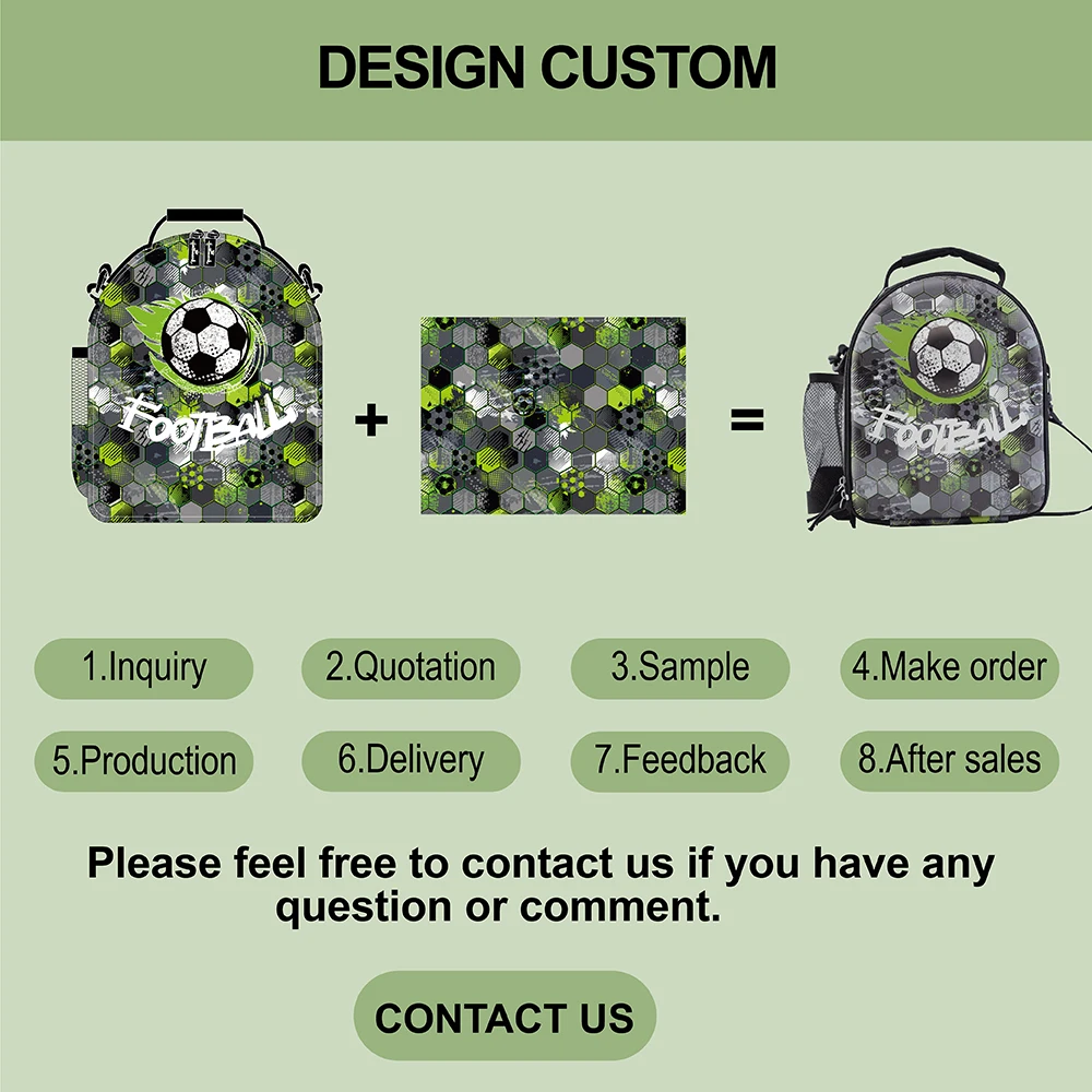 New Football Series Pencil Pouch Large Capacity Harf Round Zipper Pencil Case Portable Kids Stationery Bags for Children