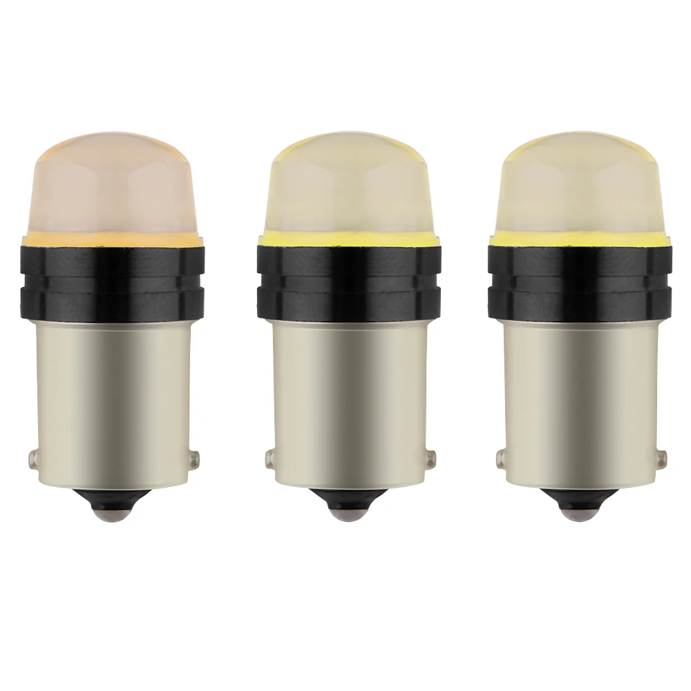 car accessories Universal LED P21W S25 1156 1157 cob 12smd silica Auto Signal Parking Rear Lights  9v~12v White Amber Red