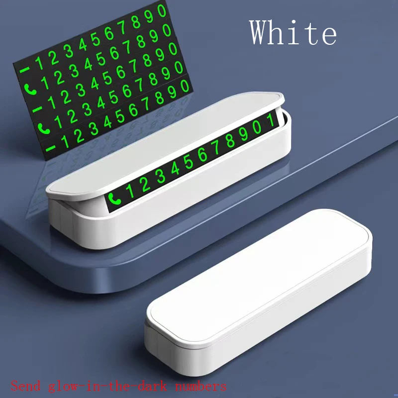 Car Temporary Parking Card Dashboard Phone Number Holder Car Temporary Stop Sign vehicle mounted temporary parking signs