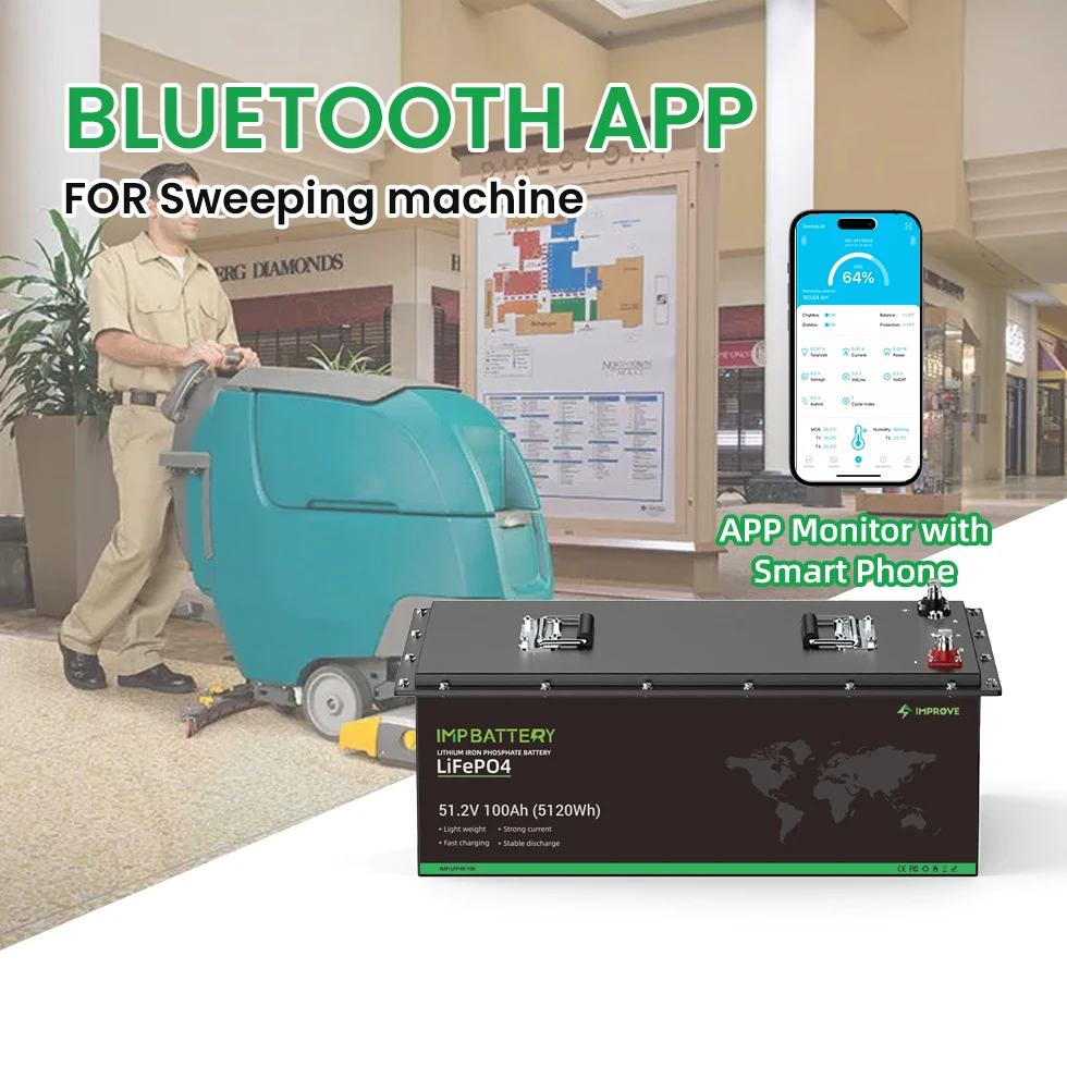 Factory LiFePO4 lithium battery  24v 36V 100ah 105ah 150ah 200ah for electric rotary floor scrubber sweeper machine