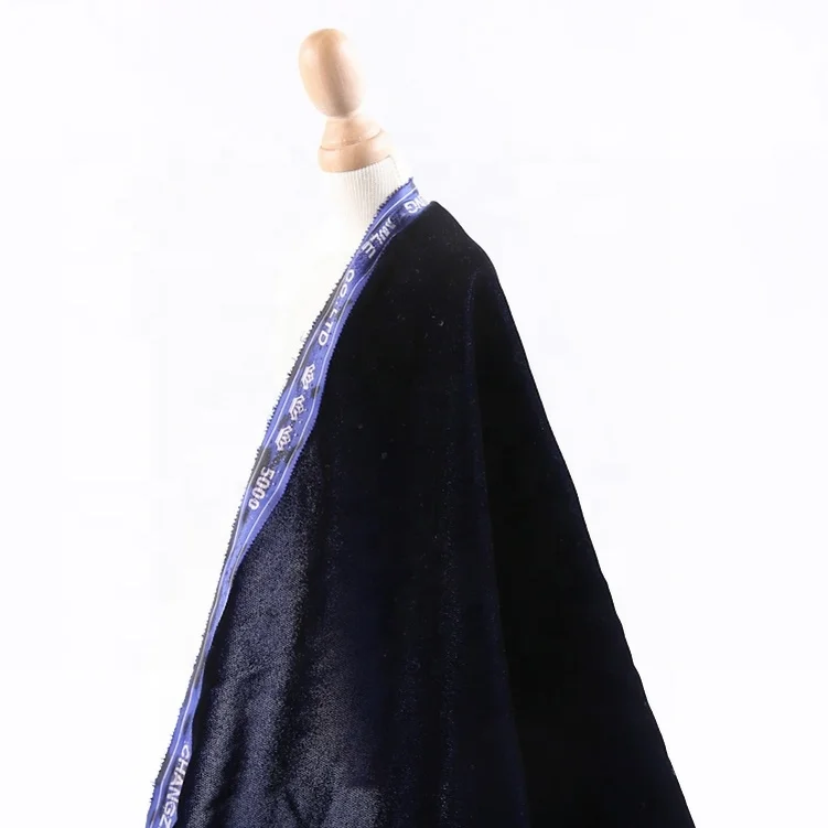 Best selling 5000 dyed shrink resistant women dress polyester panne velvet